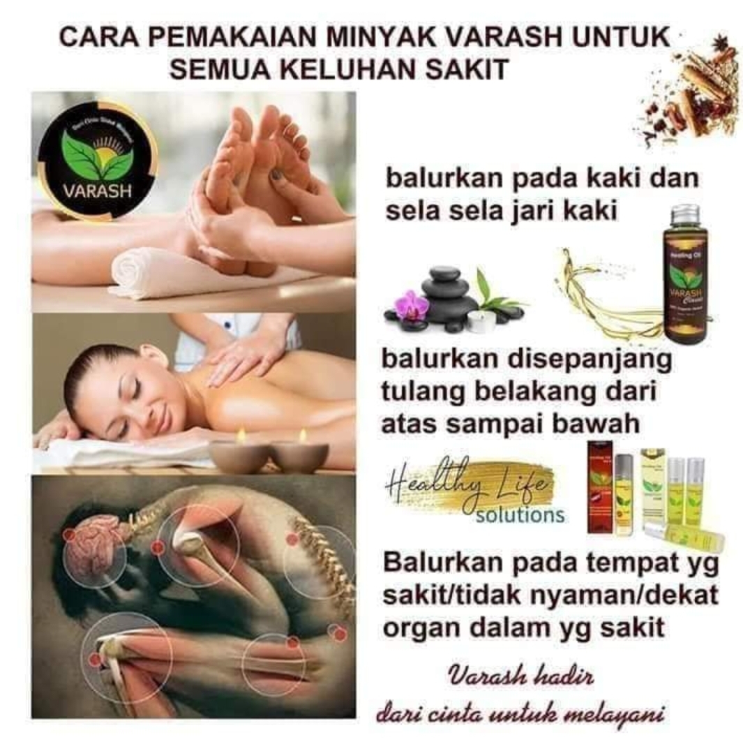 CARA PEMAKAIAN MINYAK VARASH
